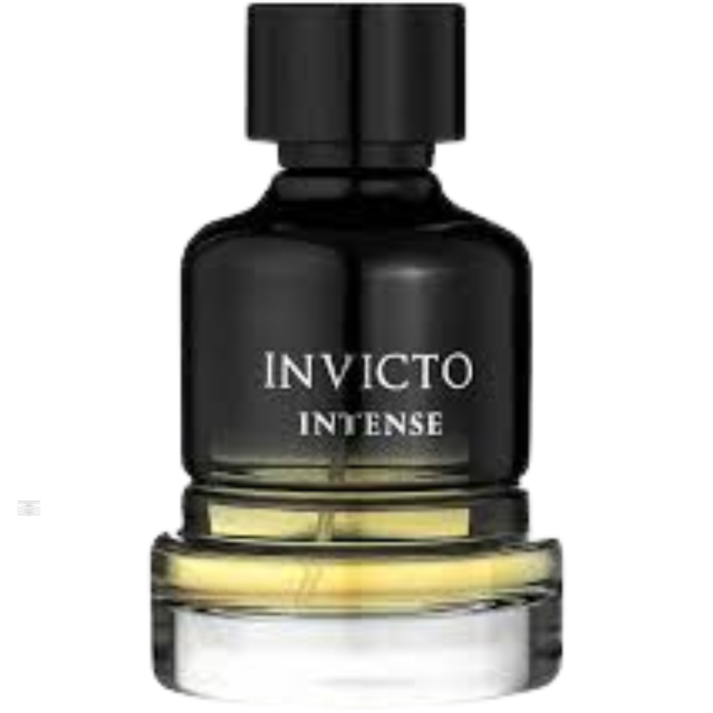 Bottle only of Fragrance World Invicto Intense 100 ml Eau de Parfum (no packaging)