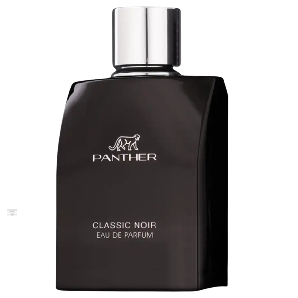 Bottle only of Fragrance World Panther Classic Noir 100 ml Eau de Parfum (no packaging)
