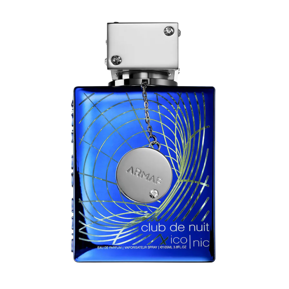 Bottle only of Armaf Club De Nuit Blue Iconic 105 ml Eau de Parfum (blue flacon, no box)