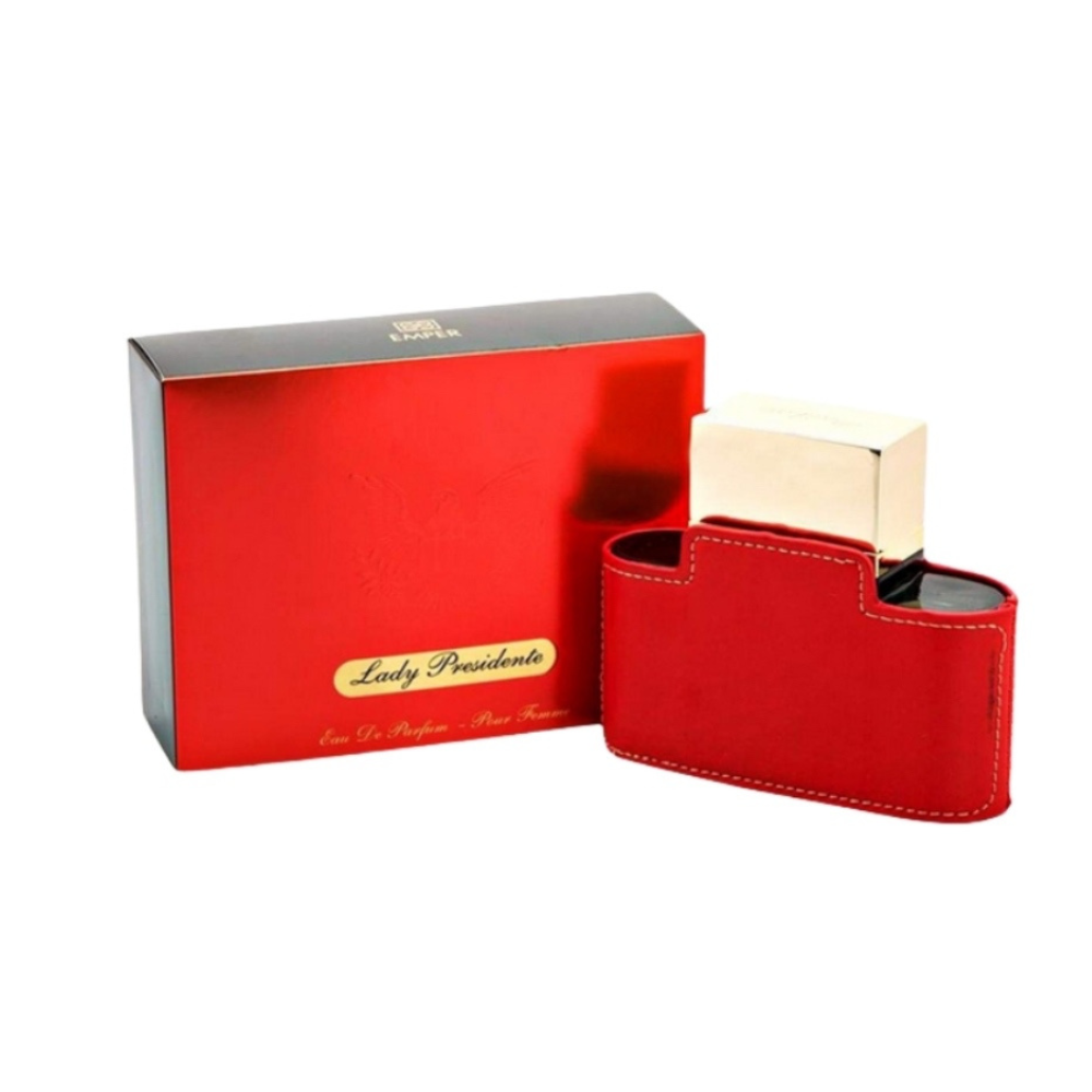 Emper Lady President Pour Femme 80 ml Eau de Parfum retail box and bottle
