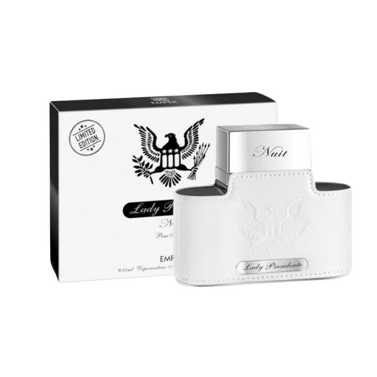 Emper Lady Presidente Nuit Limited Edition 80 ml Eau de Parfum retail box and bottle