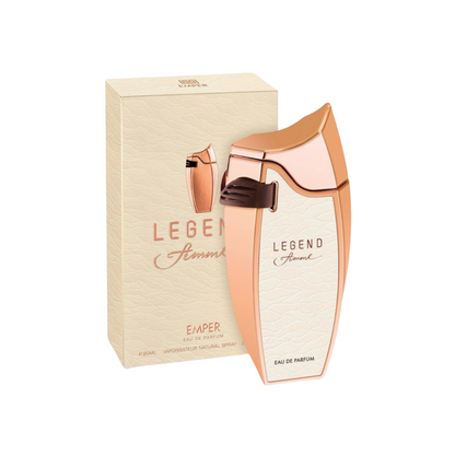 Emper Legend Femme 80 ml Eau de Parfum retail box and bottle