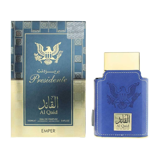 Emper Presidente Al Qaid 100 ml Eau de Parfum retail box and bottle