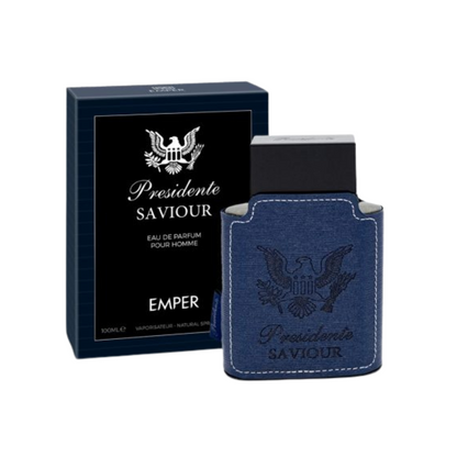 Emper Presidente Saviour 100 ml Eau de Parfum retail box and bottle