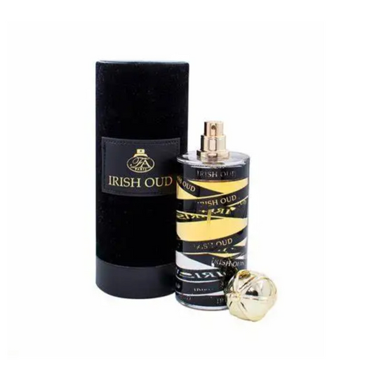 FA Paris Irish Oud 80 ml Eau de Parfum retail box and bottle