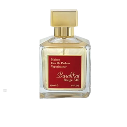 Bottle only of Fragrance World Barakkat Rouge 540 100 ml Eau de Parfum (no packaging)