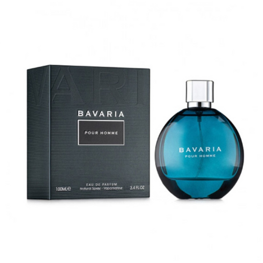 Fragrance World Bavaria Pour Homme 100 ml Eau de Parfum retail box and bottle