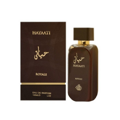 Fragrance World Hayaati Royale 100ml Eau de Parfum retail box and bottle
