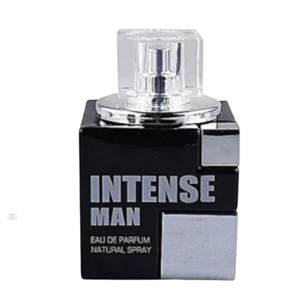 Bottle only of Fragrance World Intense Man 100 ml Eau de Parfum (no packaging)