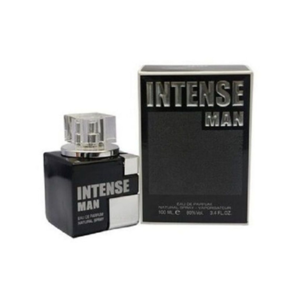 Fragrance World Intense Man 100 ml Eau de Parfum retail box and bottle