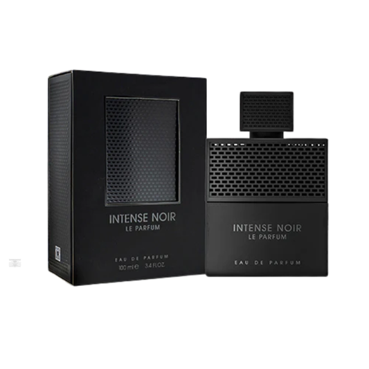 Fragrance World Intense Noir 100 ml Eau de Parfum retail box and bottle