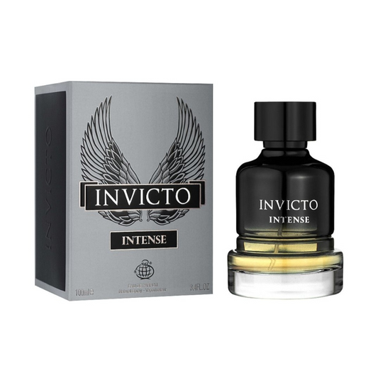 Fragrance World Invicto Intense 100 ml Eau de Parfum retail box and bottle