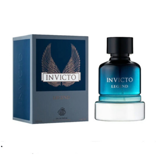 Fragrance World Invicto Legend 100 ml Eau de Parfum retail box and bottle