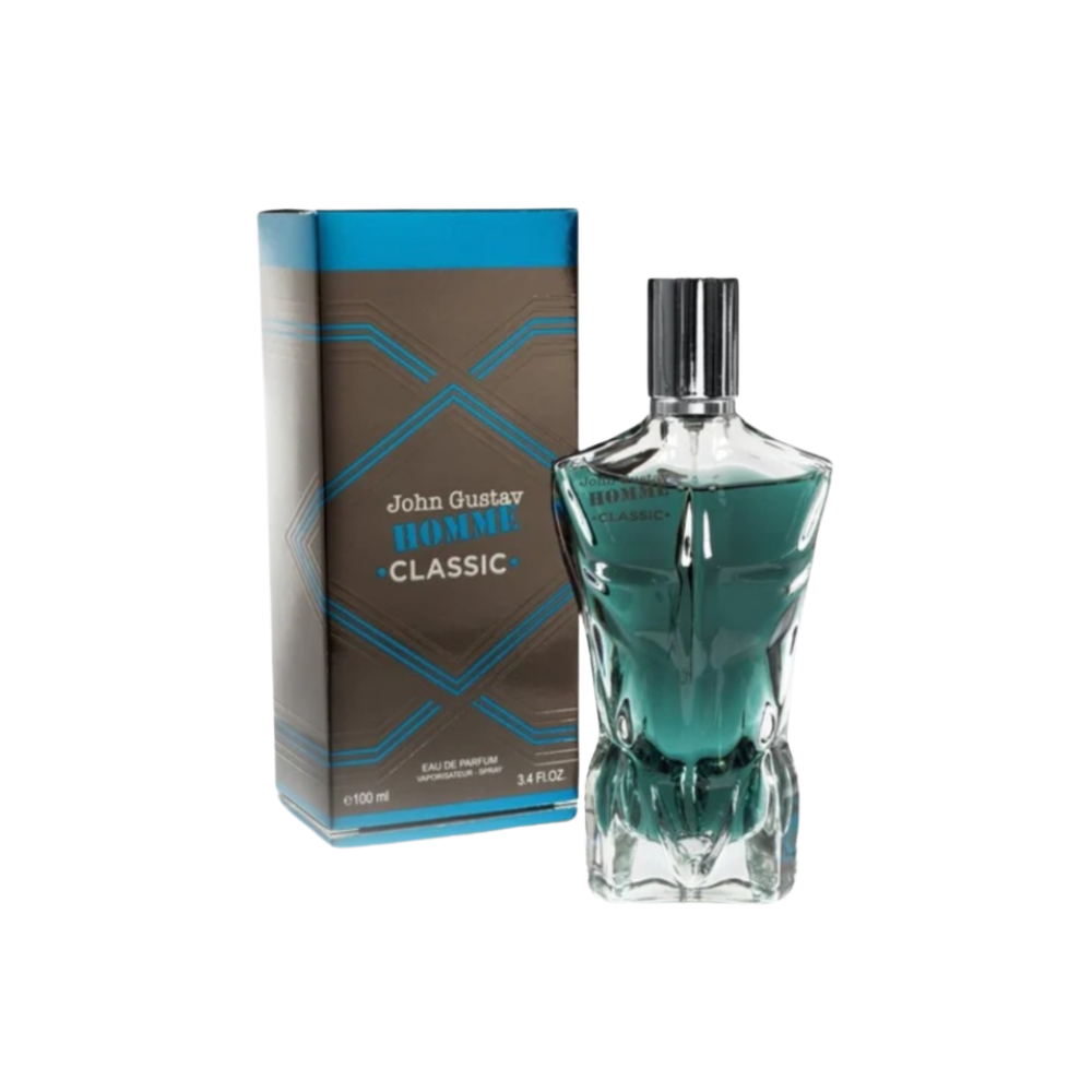 Fragrance World John Gustav Homme Classic 100 ml Eau de Parfum retail box and bottle