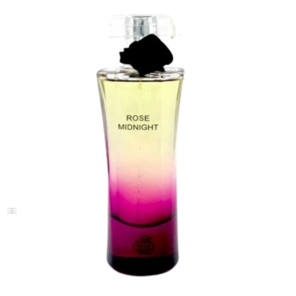 Bottle only of Fragrance World Rose Midnight 80 ml Eau de Parfum (no packaging)