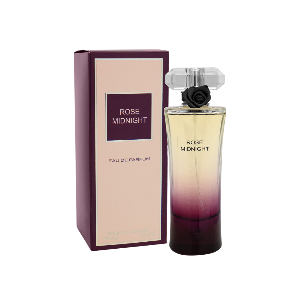 Fragrance World Rose Midnight 80 ml Eau de Parfum retail box and bottle