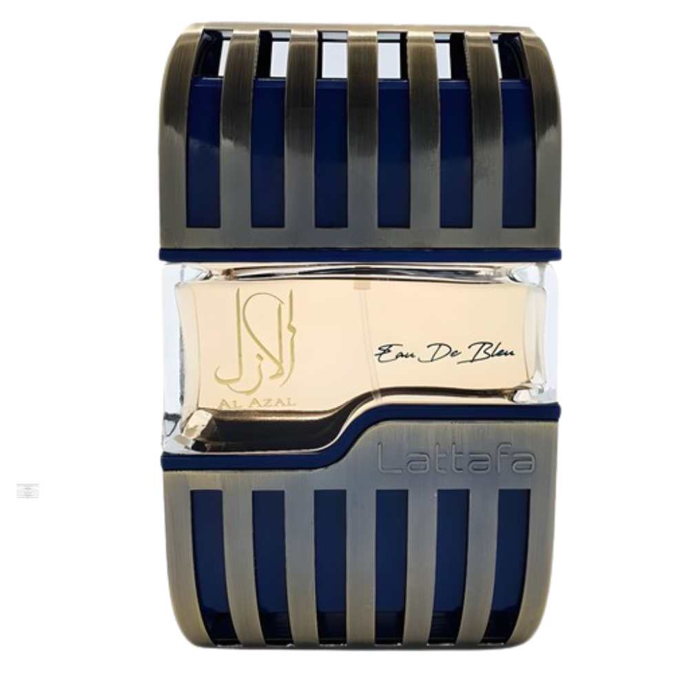 Bottle only of Lattafa Al Azal Eau De Bleu 100 ml Eau de Parfum (no packaging)