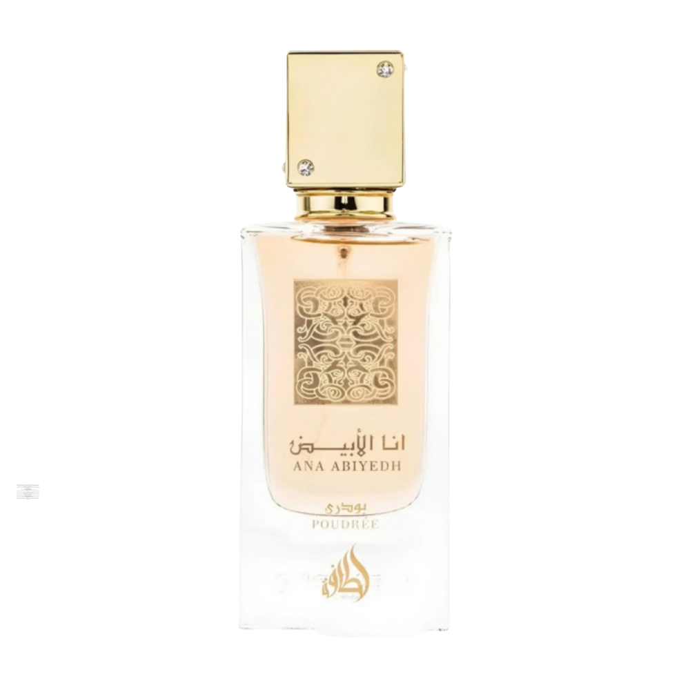 Bottle only of Lattafa Ana Abiyedh Poudrée 60 ml Eau de Parfum