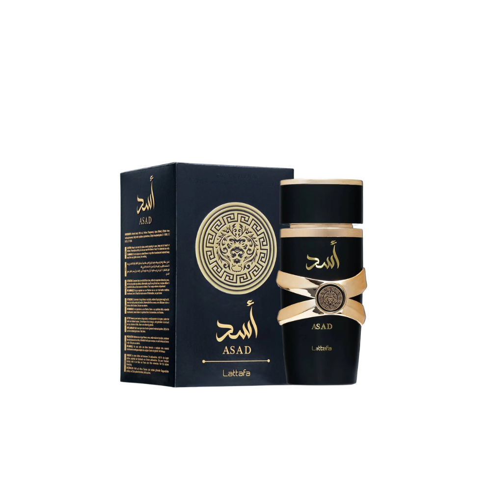 Lattafa Asad Eau De Parfum 100ml for men bottle with packaging