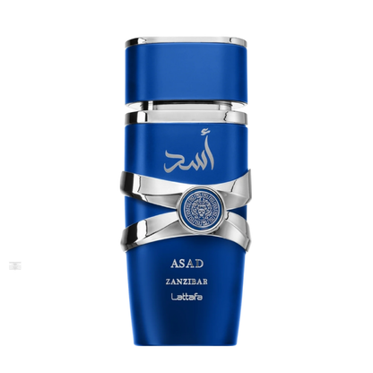 Bottle only of Lattafa Asad Zanzibar 100 ml Eau de Parfum