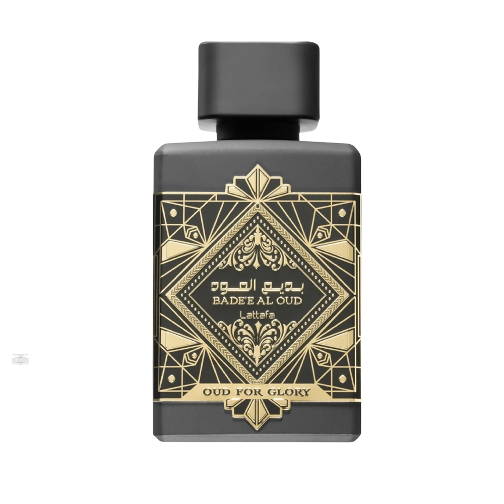 Lattafa Badee Al Oud (Oud for Glory) 100 ml perfume bottle front view