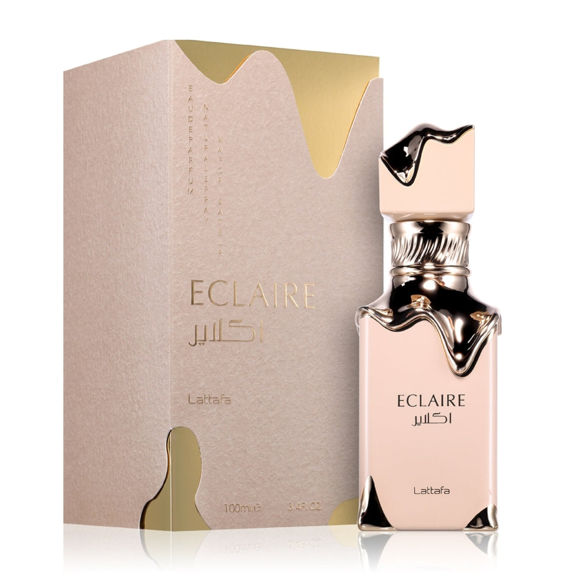 Lattafa Eclaire 100ml Eau de Parfum bottle with retail packaging.