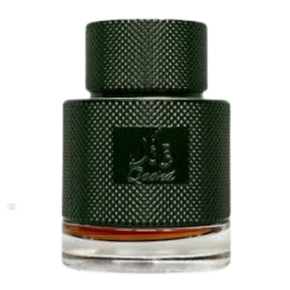 Lattafa Qaa’ed Al Shabaab 100ml perfume bottle on a white background.