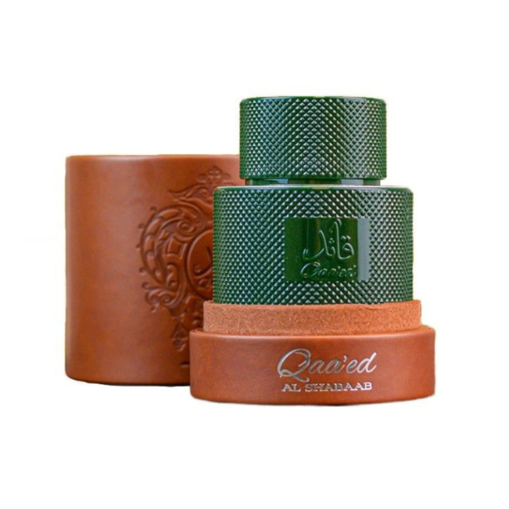 Lattafa Qaa’ed Al Shabaab 100ml Eau de Parfum with box.