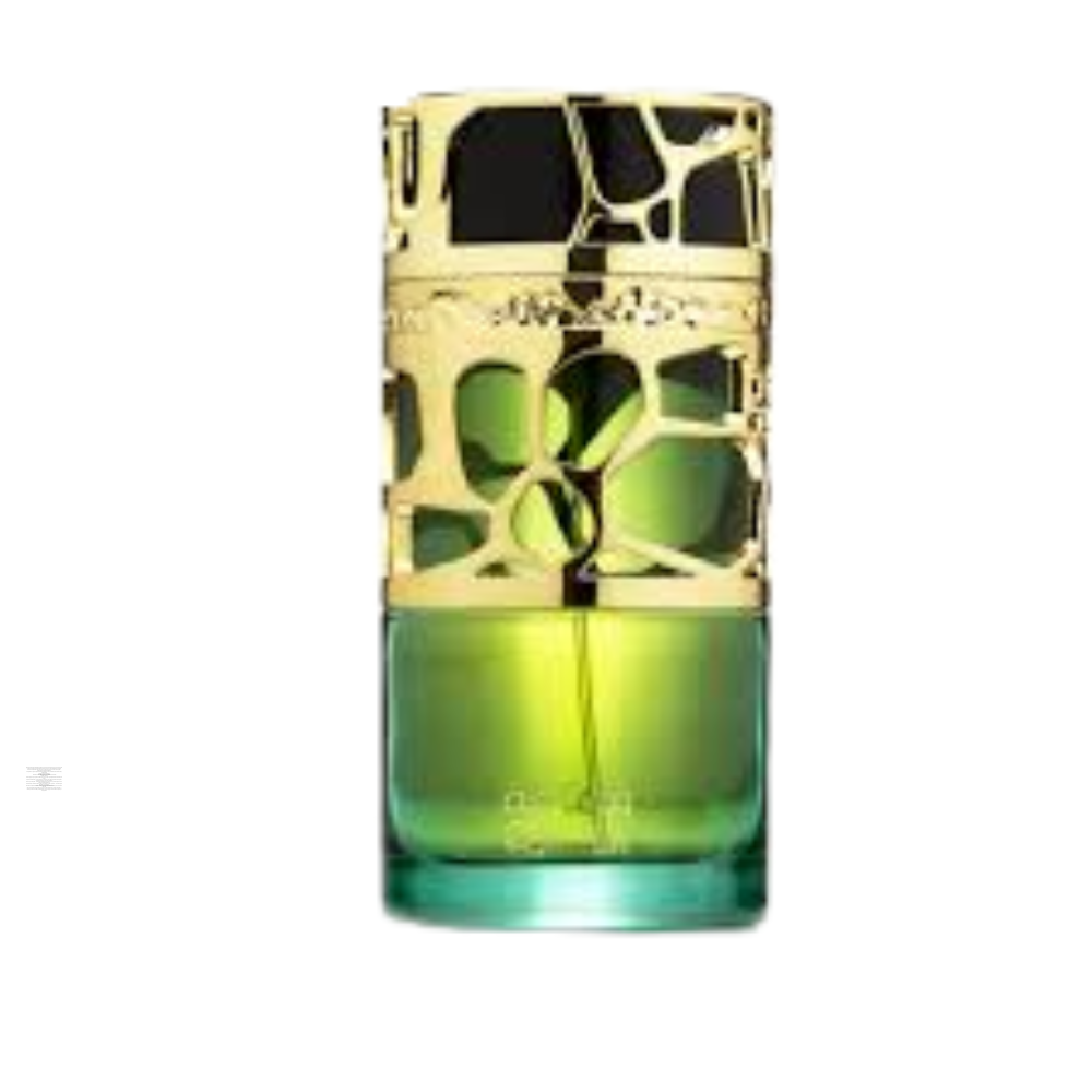 Lattafa Qimmah For Women 100ml perfume bottle in white and gold design.