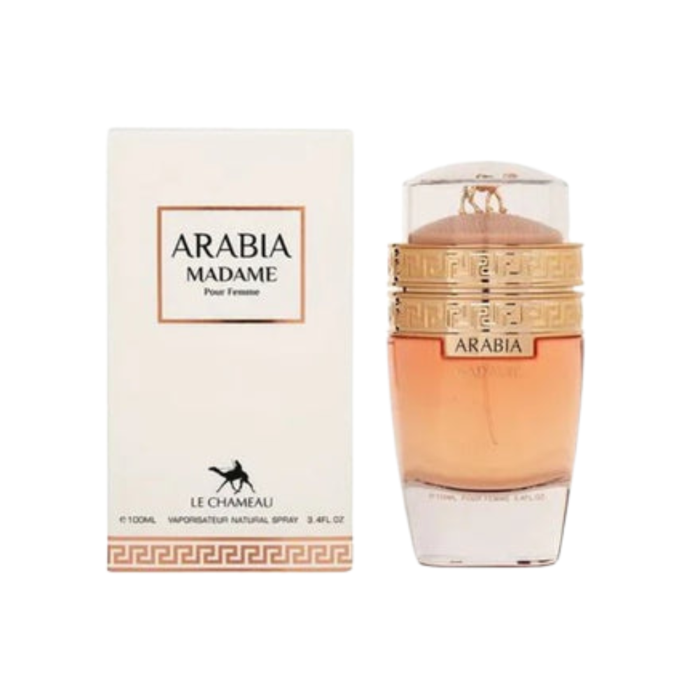Le Chameau Arabia Madame Pour Femme 100ml Eau de Parfum with retail box.
